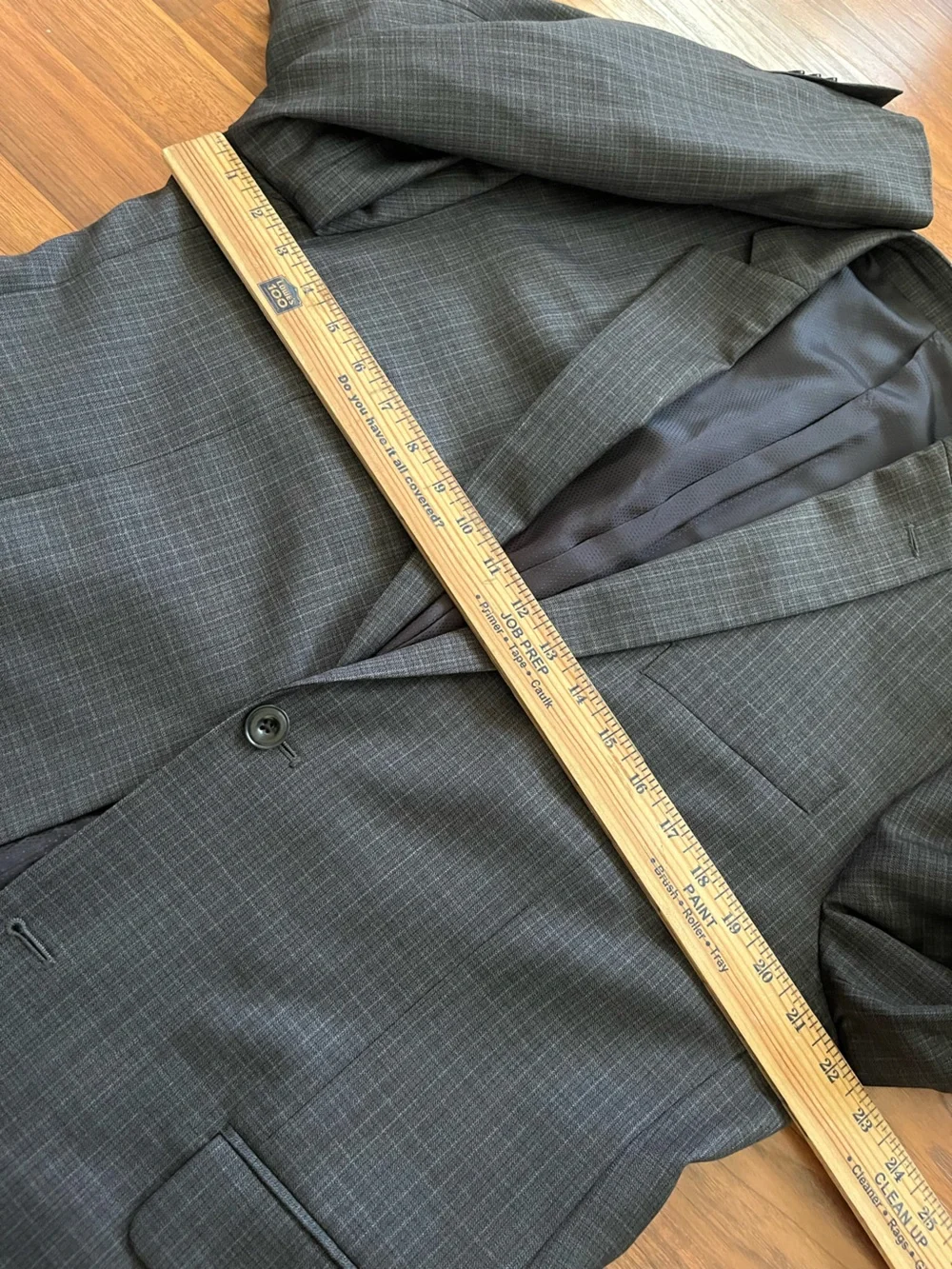 Michael Kors Men's 42r Charcoal Windowpane Blazer
